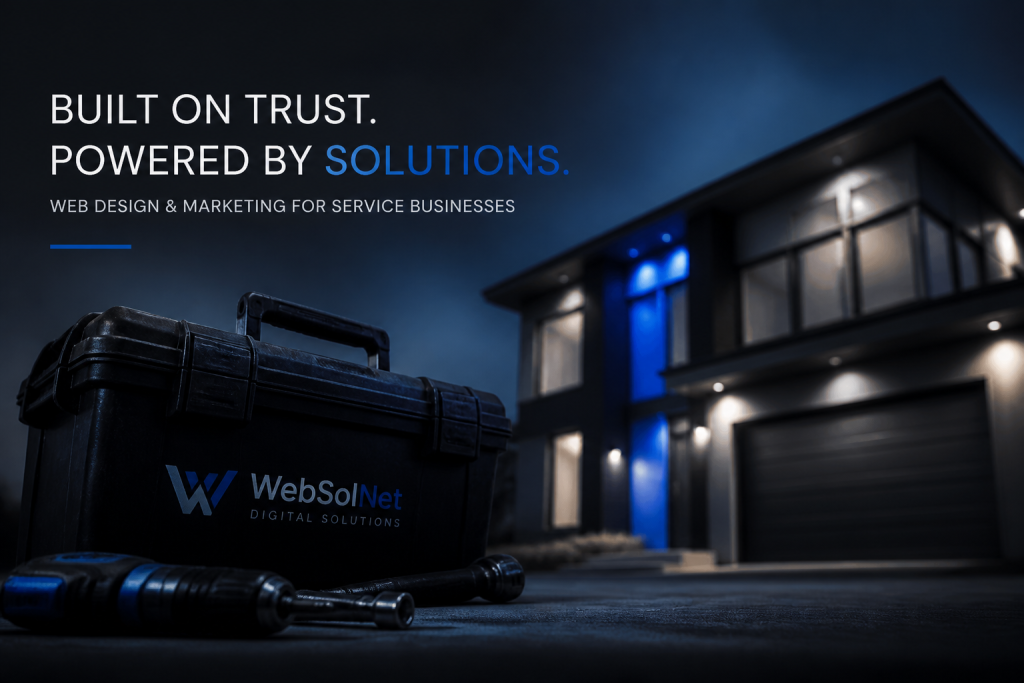 Website photos for service businesses showing real crew and completed work