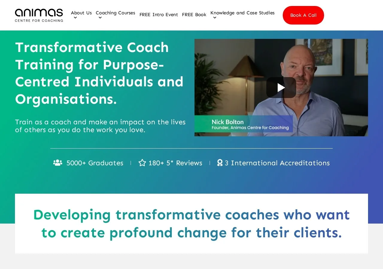 Animas Coaching website