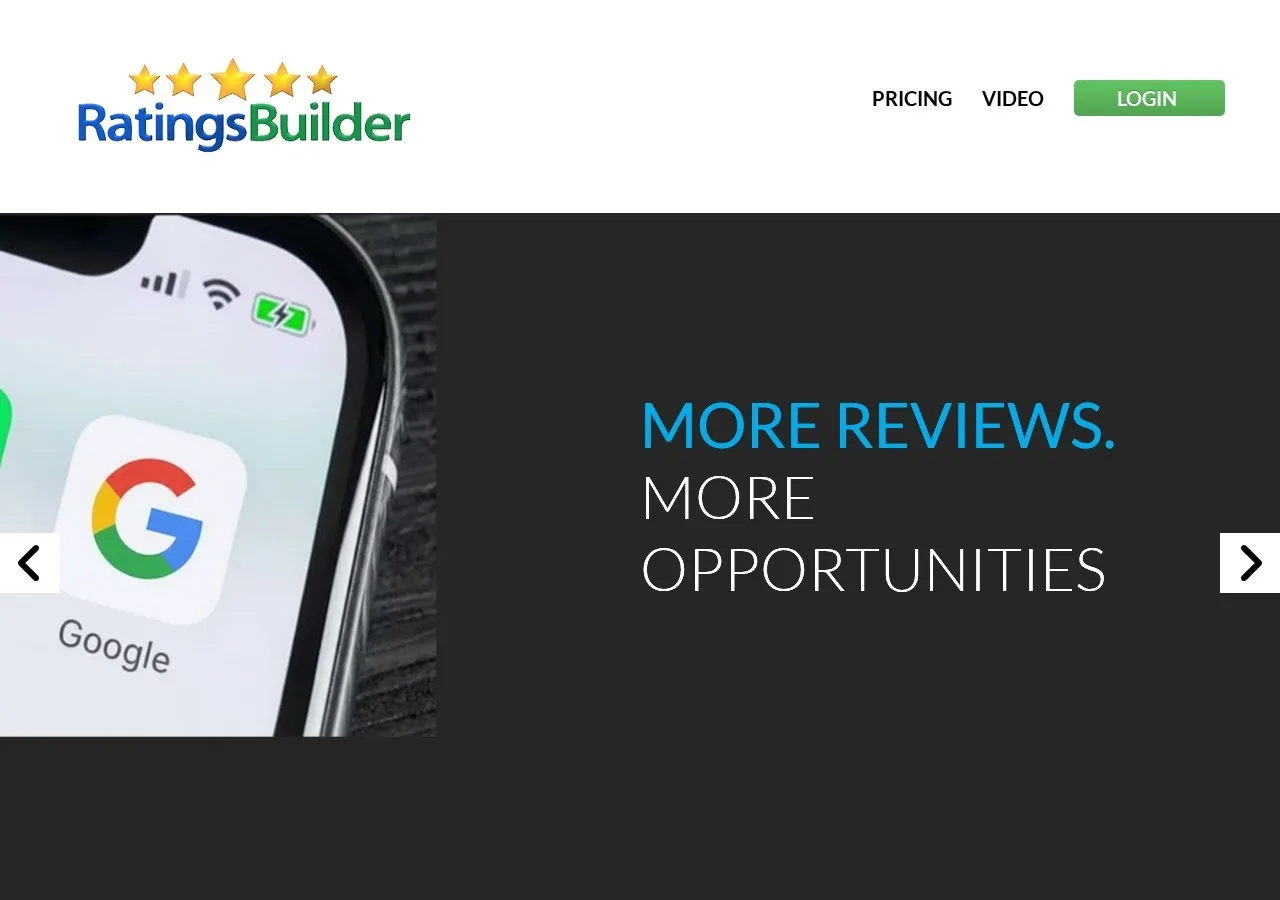Ratings Builder website